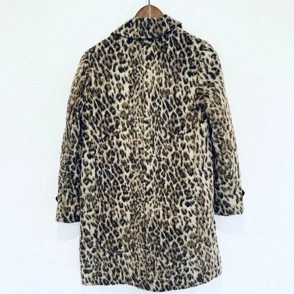 J. Crew Snow Leopard Print Top Peacoat - Picture 8 of 12
